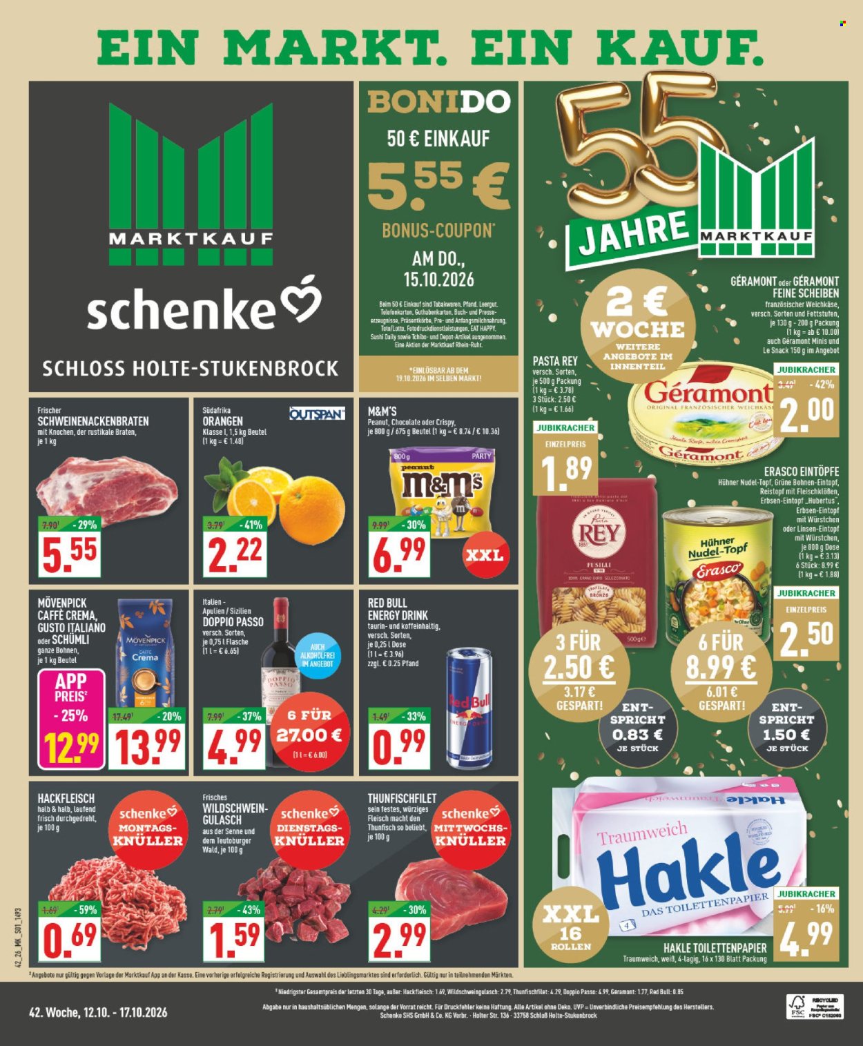 Marktkauf Prospekte  - 12.10.2026 - 17.10.2026. Seite 1