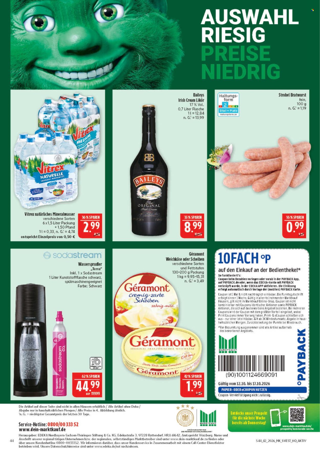 Marktkauf Prospekte  - 12.10.2026 - 17.10.2026. Seite 44