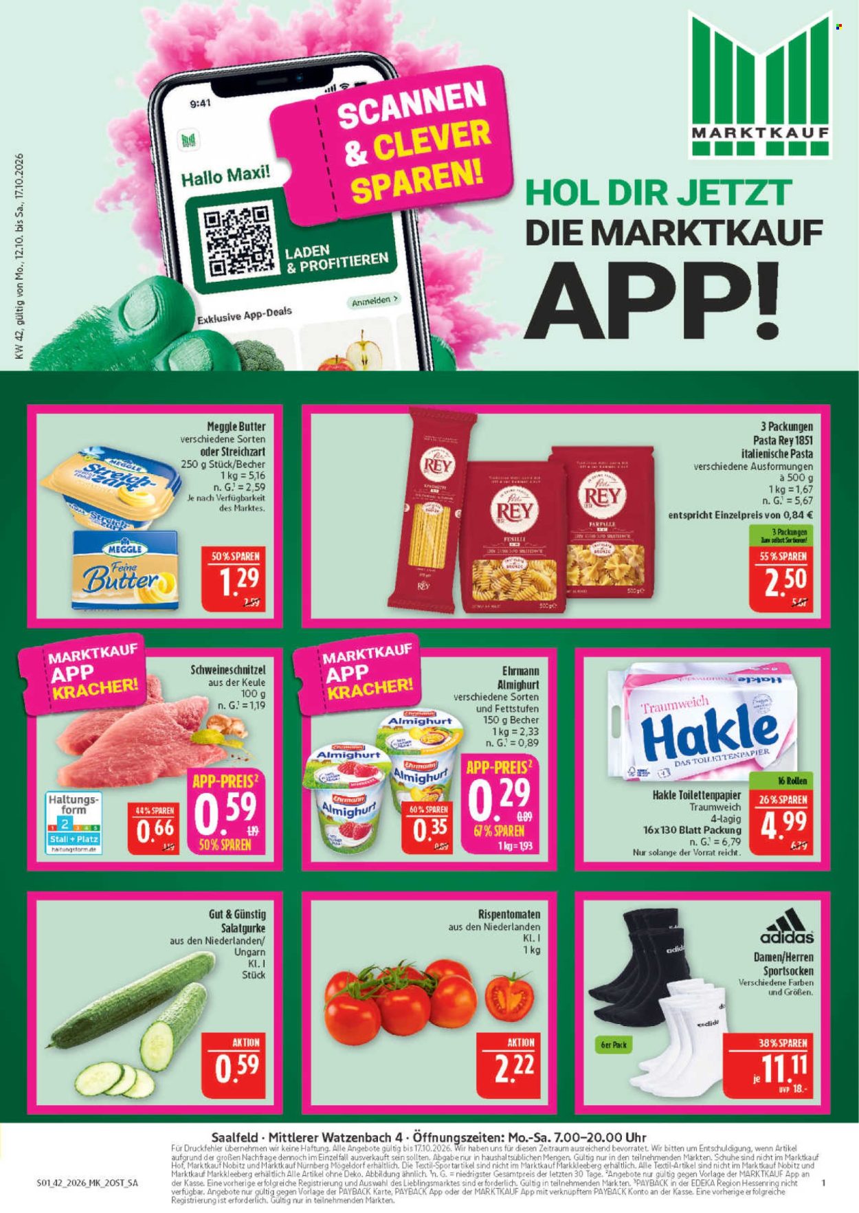 Marktkauf Prospekte  - 12.10.2026 - 17.10.2026. Seite 1