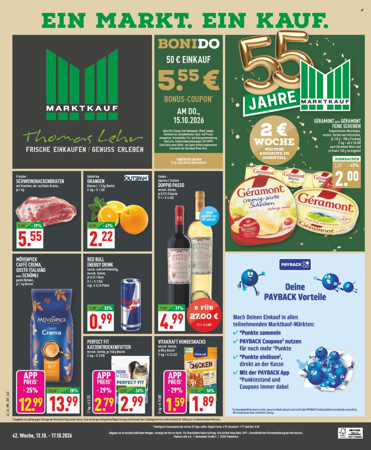 Marktkauf Prospekte  - 12.10.2026 - 17.10.2026. Seite 1