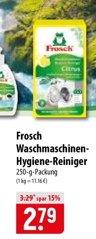 Frosch Waschmaschinen-Hygiene-Reiniger