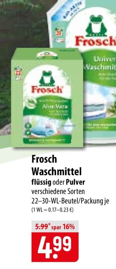 Frosch Waschmittel
