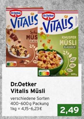 DR. OETKER Vitalis-Müsli