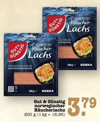 Gut & Günstig norwegischer Räucherlachs