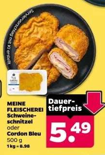 Meine Fleischerei Schweineschnitzel oder Cordon Bleu