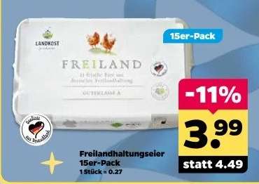 Freilandhaltungseier 15er-Pack
