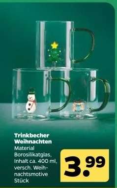 Trinkbecher Weihnachten