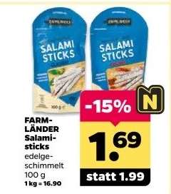 FARM-LÄNDER Salami-sticks