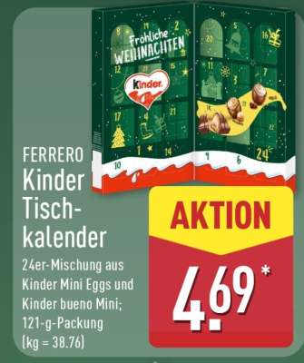 FERRERO Kinder Tischkalender
