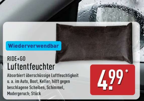 RIDE+GO Luftentfeuchter