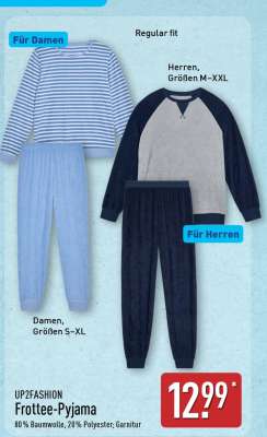 UP2FASHION Frottee-Pyjama