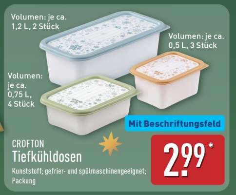 CROFTON Tiefkühldosen