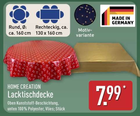 Lacktischdecke