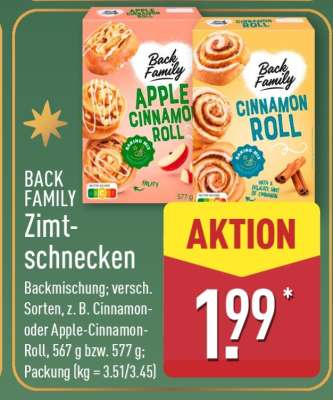 BACK FAMILY Zimtschnecken