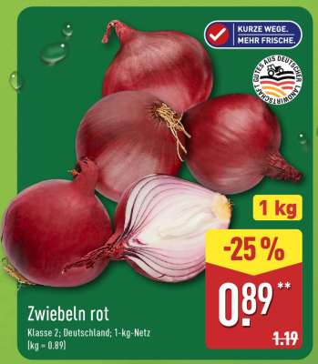 Zwiebeln rot