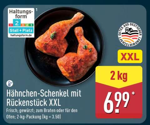 Hähnchen-Schenkel mit Rückenstück XXL