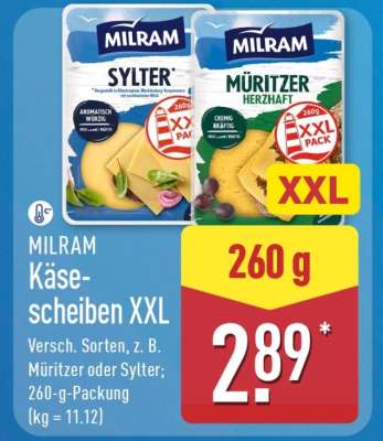 MILRAM Käsescheiben XXL