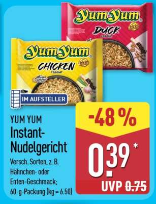YUM YUM Instant- Nudelgericht