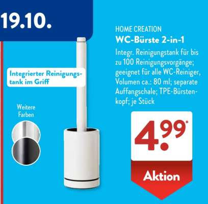 HOME CREATION WC-Bürste 2 in 1