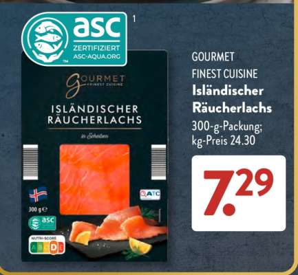 GOURMET FINEST CUISINE Isländischer Räucherlachs