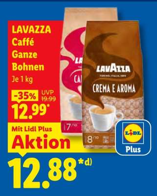 Lavazza Caffè Ganze Bohnen