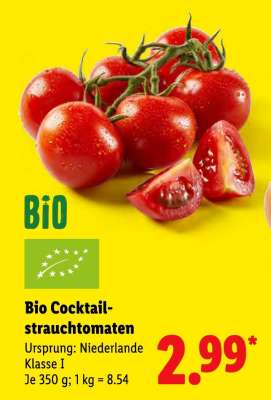 Bio Cocktailstrauchtomaten
