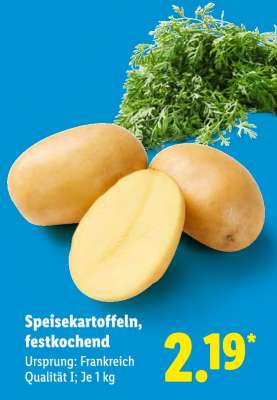 Speisekartoffeln festkochend*