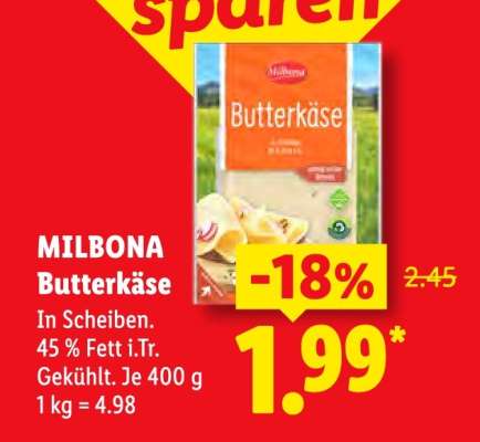 Milbona Butterkäse
