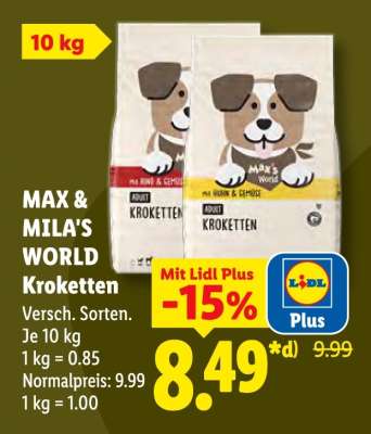 MAX & MILA'S WORLD Kroketten