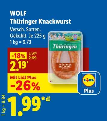 Wolf Thüringer Knackwurst