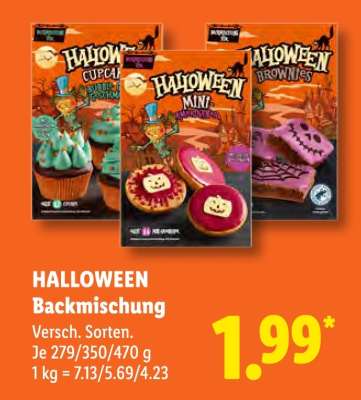Halloween Backmischung