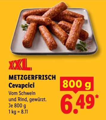 Metzgerfrisch Cevapcici