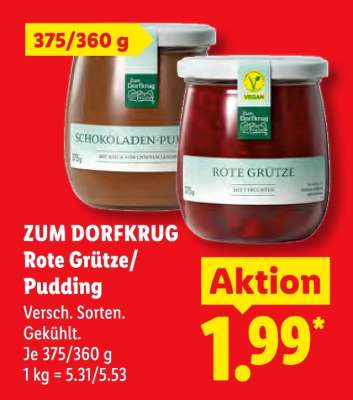 ZUM DORFKRUG Rote Grütze/Pudding