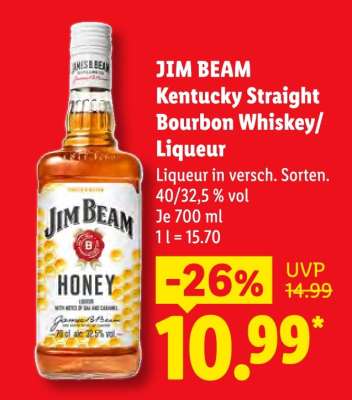 Jim Beam Kentucky Straight Bourbon Whiskey/Liqueur