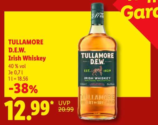 TULLAMORE D.E.W. Irish Whiskey