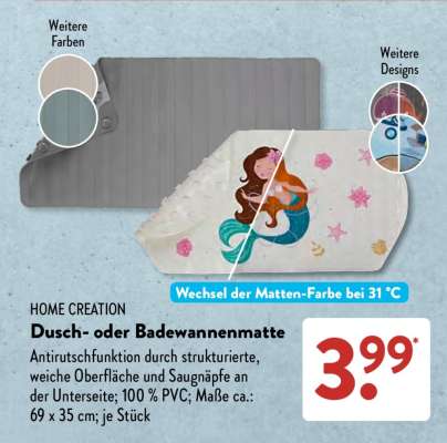 HOME CREATION Dusch- oder Badewannenmatte