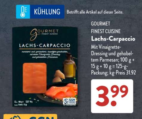 GOURMET FINEST CUISINE Lachs-Carpaccio