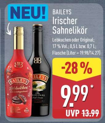 BAILEYS Irischer Sahnelikör