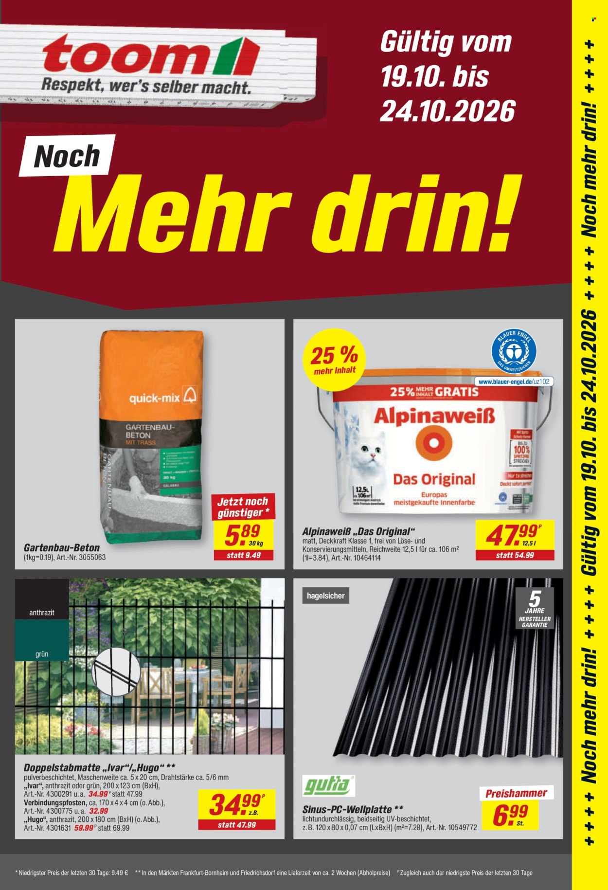 toom Baumarkt Prospekte  - 12.10.2026 - 24.10.2026. Seite 25