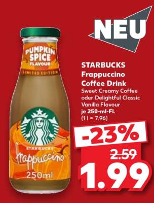 STARBUCKS Frappuccino Coffee Drink