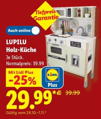 LUPILU Holz-Küche
