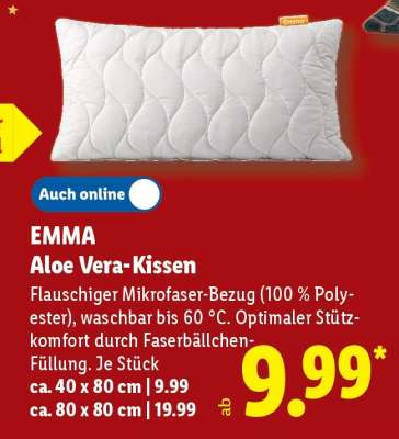 EMMA Aloe Vera-Kissen