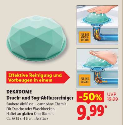 DEKADOME Druck- und Sog-Abflussreiniger
