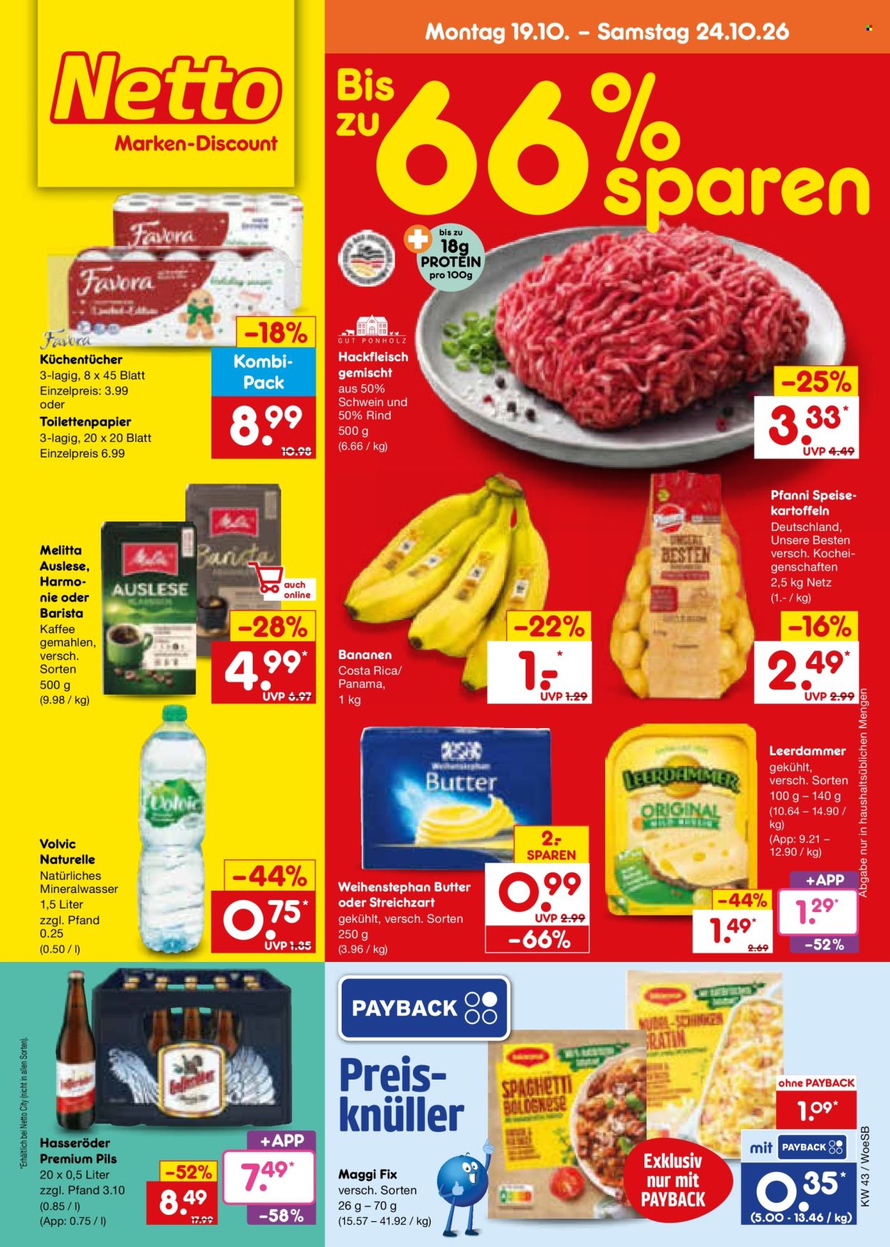 Netto Marken-Discount Prospekte  - 19.10.2026 - 24.10.2026. Seite 1