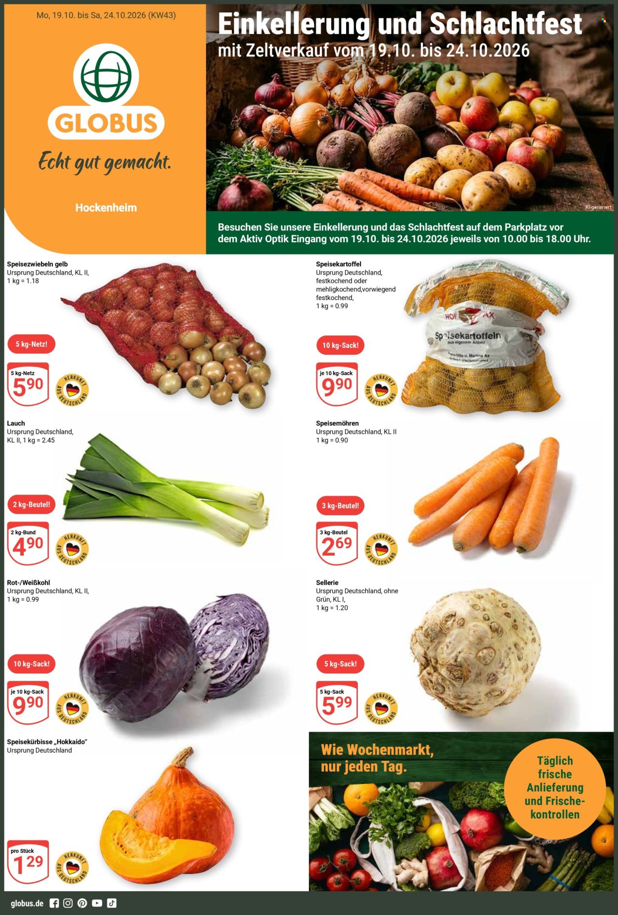 Globus Prospekte  - 19.10.2026 - 24.10.2026. Seite 1
