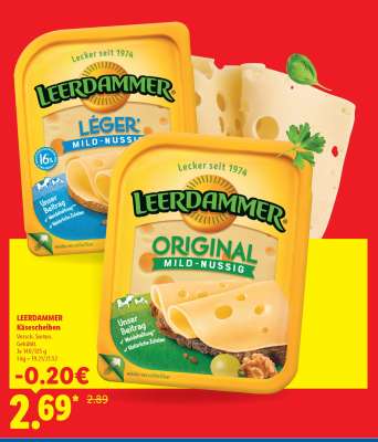 Leerdammer Käsescheiben