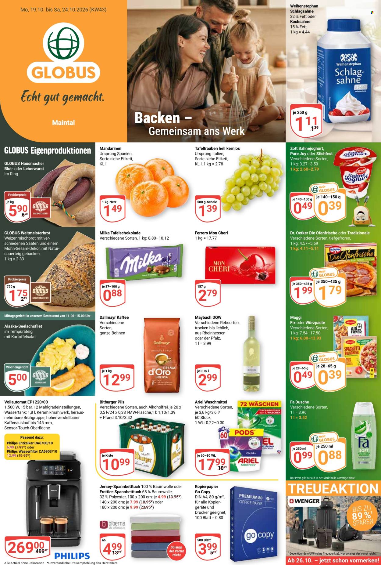 Globus Prospekte  - 19.10.2026 - 24.10.2026. Seite 1