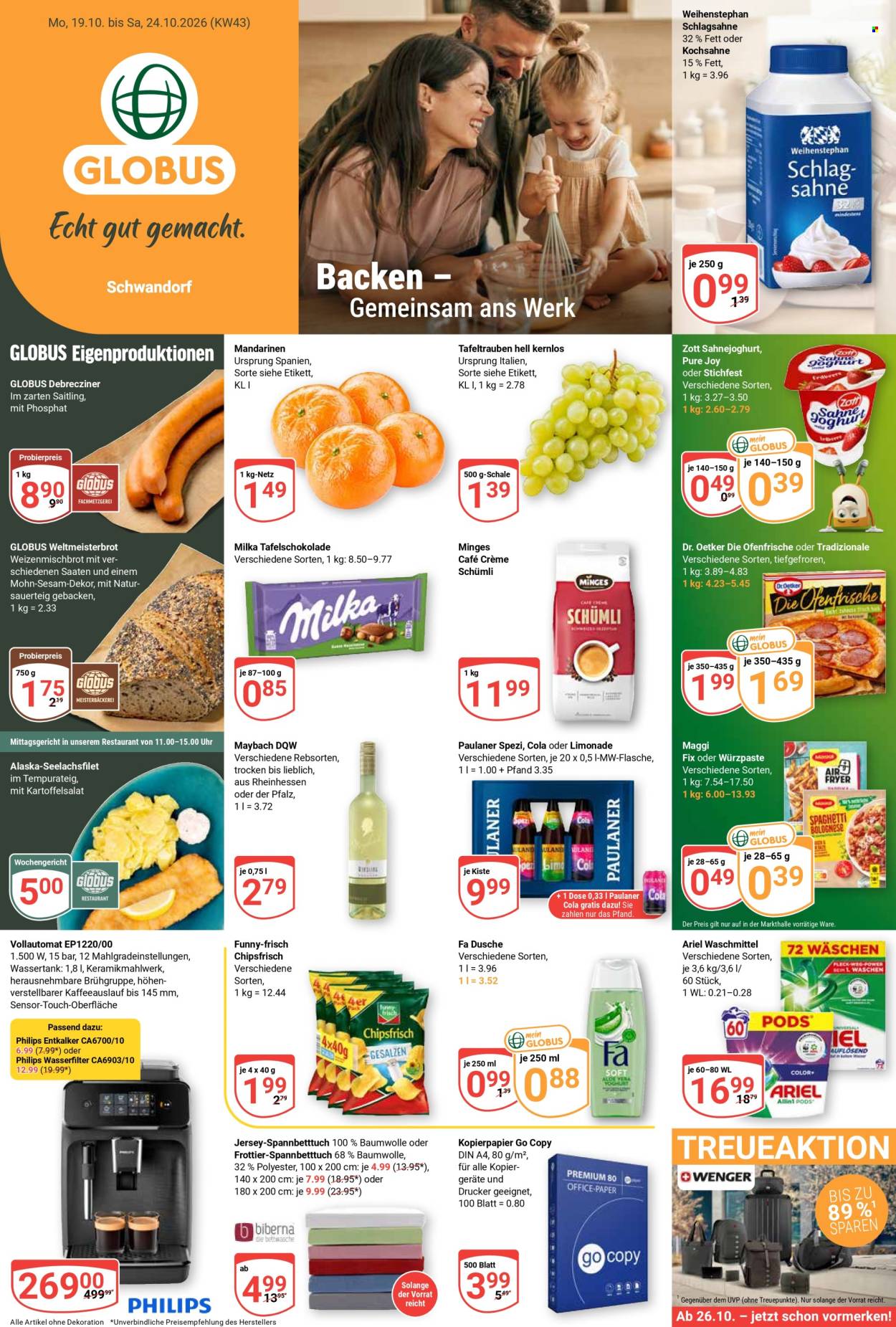 Globus Prospekte  - 19.10.2026 - 24.10.2026. Seite 1