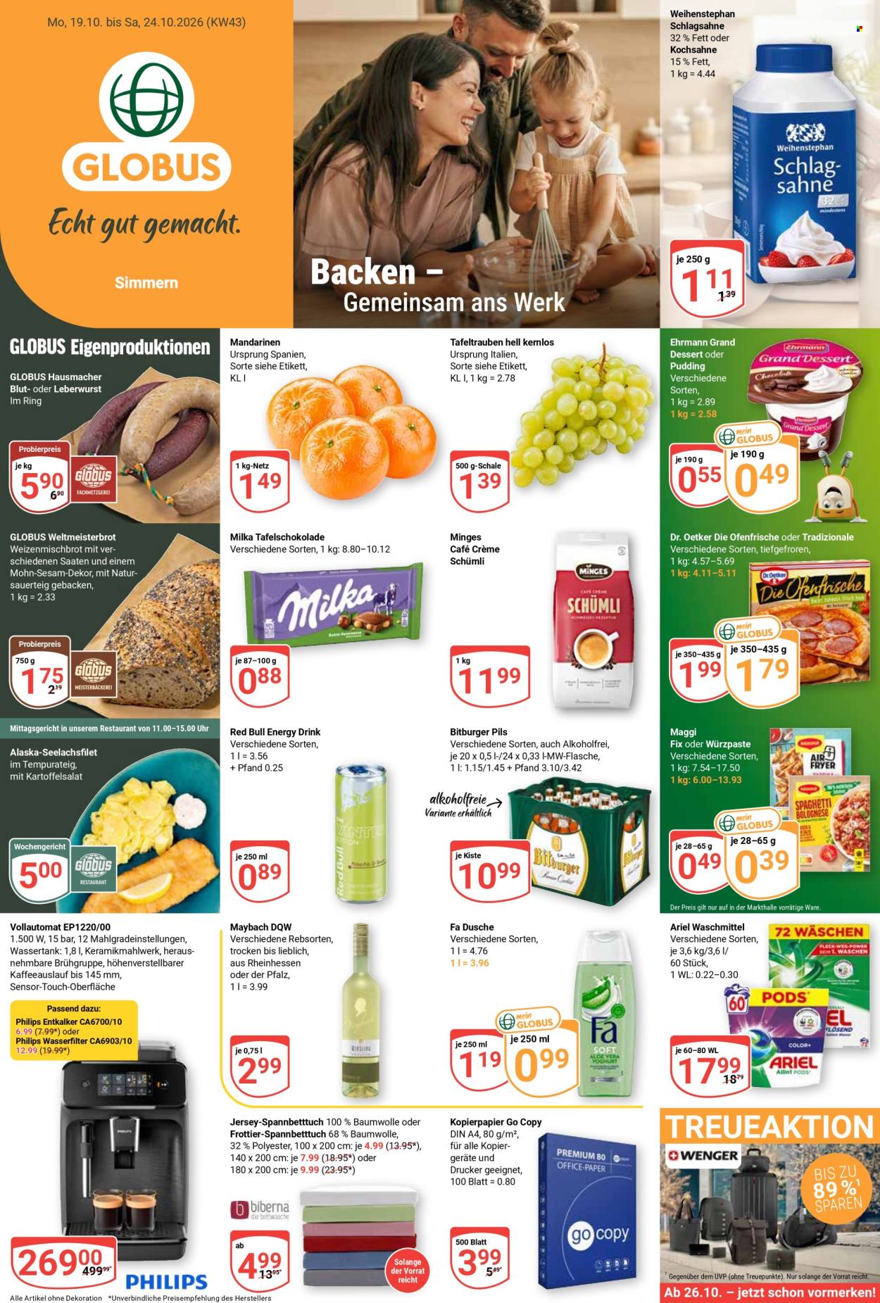 Globus Prospekte  - 19.10.2026 - 24.10.2026. Seite 1
