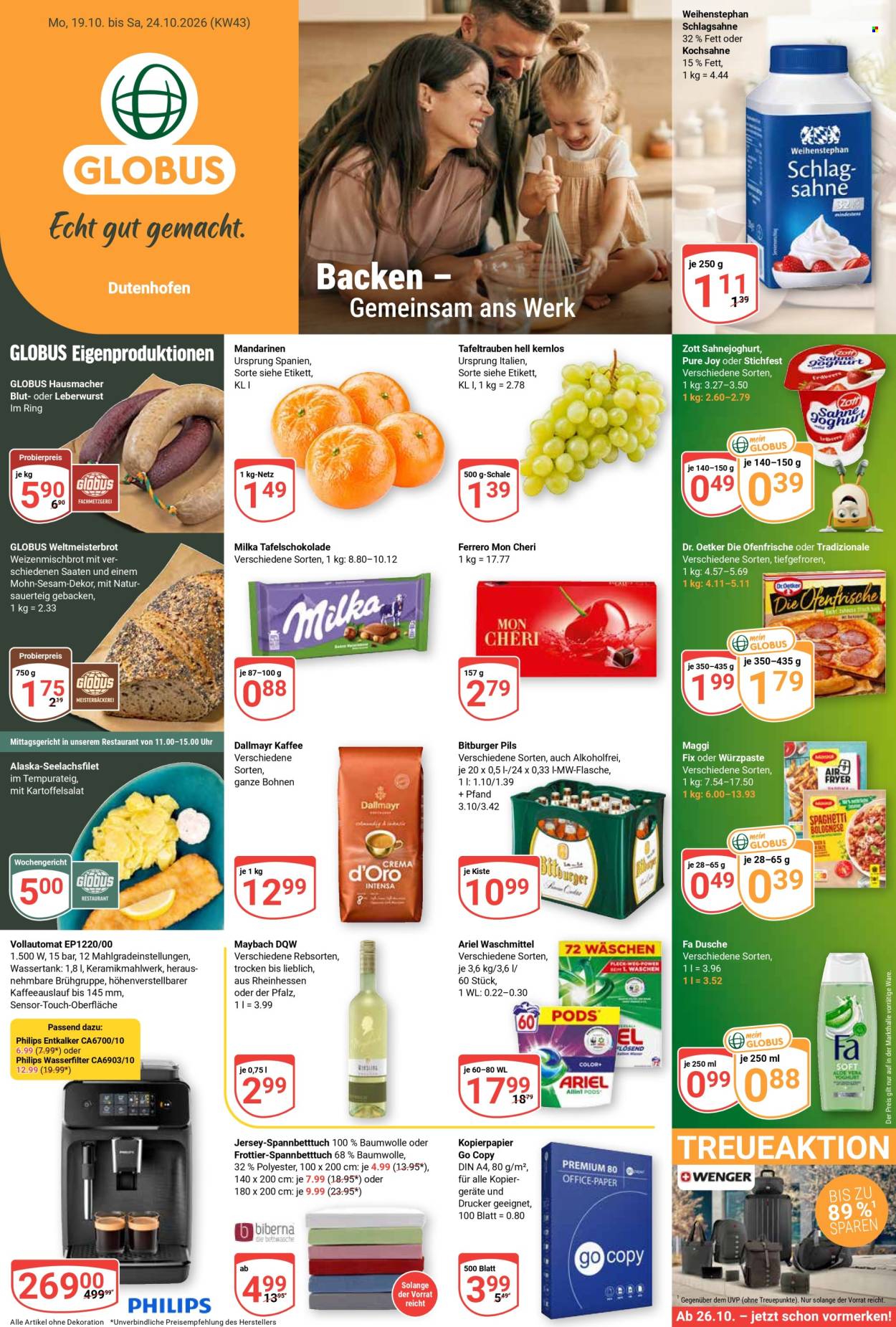 Globus Prospekte  - 19.10.2026 - 24.10.2026. Seite 1